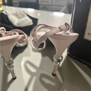 Pink Chanel Heels. worn 1 time brought 3 years ago! dust bags, box included.